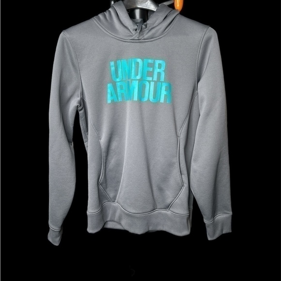 Under Armour Women’s Gray Pullover Hoodie Size: Medium Loose Fit - Picture 2 of 6